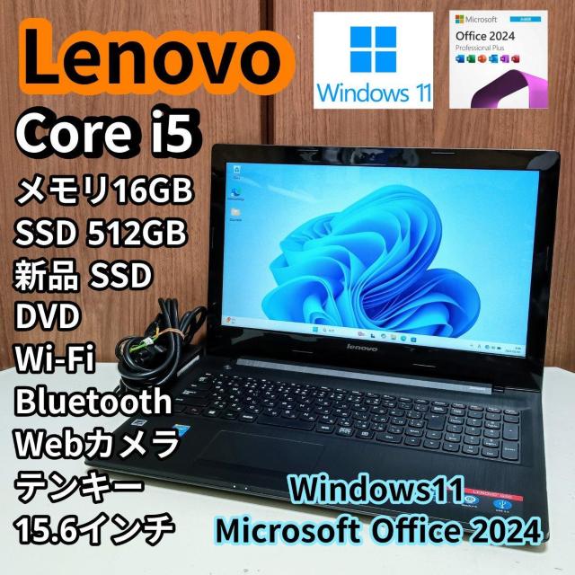 Lenovo Corei5 ������16GB �V�iSSD512GB DVD Web�J���� Windows11 Office2024  �� PC�{��/���Ӌ@��� 