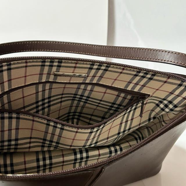 BURBERRY バーバリー ショルダーバッグ 肩掛け バッグ レザー ブラウン シルバー金具 レディース < ブランド BURBERRY バーバリー ショルダーバッグ 肩掛け バッグ レザー ブラウン シルバー金具 レディース < ブランドの