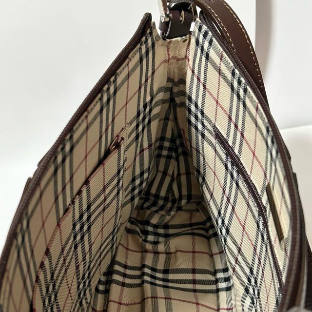 BURBERRY バーバリー ショルダーバッグ 肩掛け バッグ レザー ブラウン シルバー金具 レディース < ブランド BURBERRY バーバリー ショルダーバッグ 肩掛け バッグ レザー ブラウン シルバー金具 レディース < ブランドの