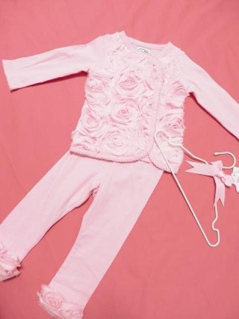 ★ローズベビー子供服アメリカ大人気上下セットアップmudpie < キッズ/ベビー ★ローズベビー子供服アメリカ大人気上下セットアップmudpie < キッズ/ベビーの