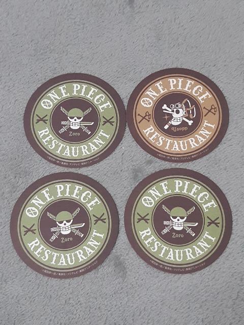 ONEPIECEレストラン 入場者特典 コースター4枚 < アニメ/コミック/キャラクター  ONEPIECEレストラン 入場者特典 コースター4枚  < アニメ/コミック/キャラクターの