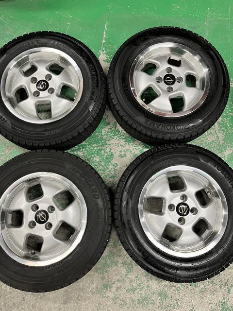 0192049)激安国産中古スタッドレスタイヤ4本ヨコハマアイスガード社外アルミホイールコンパクトカー185/70R14送料無料 < 自動車/バイク 0192049)激安国産中古スタッドレスタイヤ4本ヨコハマアイスガード社外アルミホイールコンパクトカー185/70R14送料無料 < 自動車/バイク