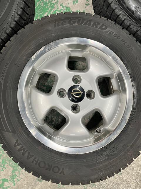 0192049)激安国産中古スタッドレスタイヤ4本ヨコハマアイスガード社外アルミホイールコンパクトカー185/70R14送料無料 < 自動車/バイク 0192049)激安国産中古スタッドレスタイヤ4本ヨコハマアイスガード社外アルミホイールコンパクトカー185/70R14送料無料 < 自動車/バイク