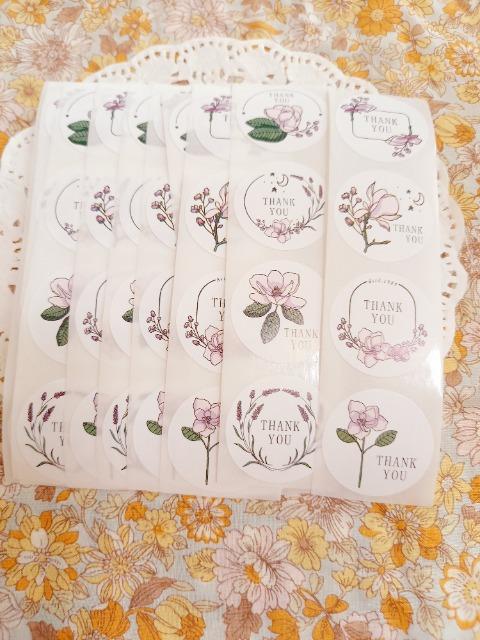 お裾分け☆花柄Thank Youシール5セット☆ < インテリア/ライフ  お裾分け☆花柄Thank Youシール5セット☆  < インテリア/ライフの