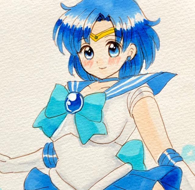 自作イラスト/2枚/セーラーマーキュリー/パンチラ < アニメ/コミック/キャラクター 自作イラスト/2枚/セーラーマーキュリー/パンチラ < アニメ/コミック/キャラクターの