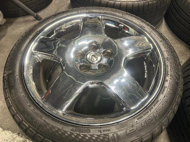 8072153)美品レクサスLS430純正アルミホイール30セルシオユーロメッキ4本バリ溝タイヤセット225/45ZR18送料無料 < 自動車/バイク 8072153)美品レクサスLS430純正アルミホイール30セルシオユーロメッキ4本バリ溝タイヤセット225/45ZR18送料無料 < 自動車/バイク