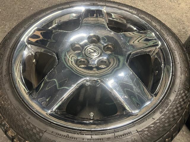 8072153)美品レクサスLS430純正アルミホイール30セルシオユーロメッキ4本バリ溝タイヤセット225/45ZR18送料無料 < 自動車/バイク 8072153)美品レクサスLS430純正アルミホイール30セルシオユーロメッキ4本バリ溝タイヤセット225/45ZR18送料無料 < 自動車/バイク
