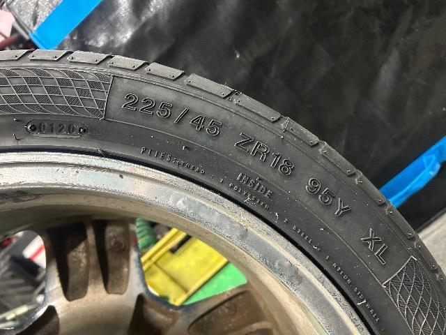 8072153)美品レクサスLS430純正アルミホイール30セルシオユーロメッキ4本バリ溝タイヤセット225/45ZR18送料無料 < 自動車/バイク 8072153)美品レクサスLS430純正アルミホイール30セルシオユーロメッキ4本バリ溝タイヤセット225/45ZR18送料無料 < 自動車/バイク