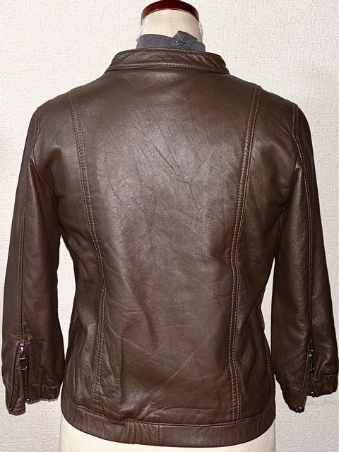 美品 UNITED ARROWS ユナイテッドアローズ 定価4万円程 高級柔らか 羊革 ラム レザー ジャケット S 春 アウター < 女性ファッション 美品 UNITED ARROWS ユナイテッドアローズ 定価4万円程 高級柔らか 羊革 ラム レザー ジャケット S 春 アウター < 女性ファッションの