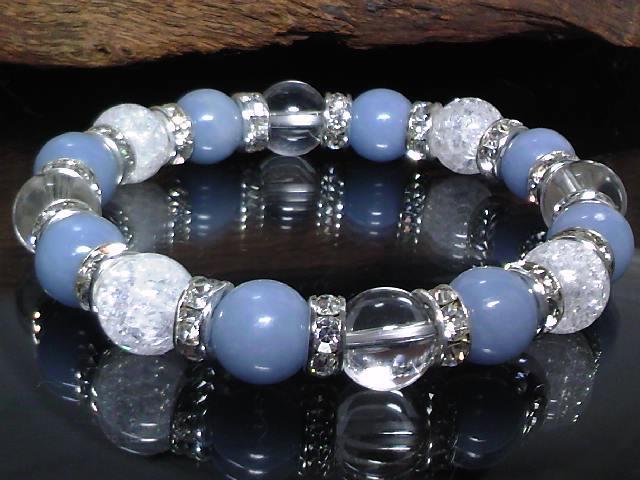 エンジェライト§クラック水晶§水晶10ミリ数珠 < 男性アクセサリー/時計  エンジェライト§クラック水晶§水晶10ミリ数珠 < 男性アクセサリー/時計の