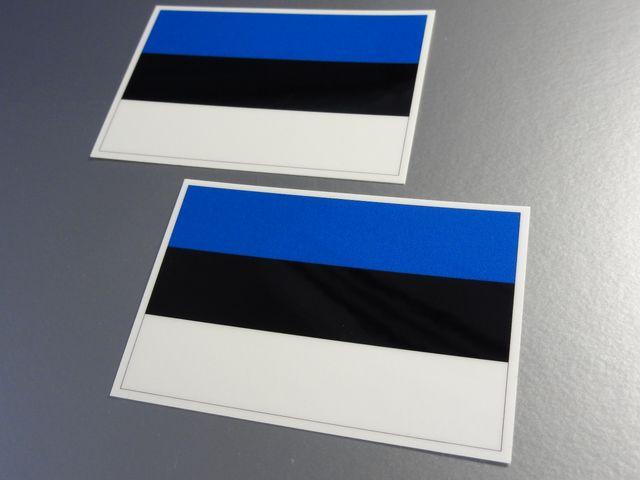 ■エストニア国旗ステッカー2枚セット即買■シール < 自動車/バイク ■エストニア国旗ステッカー2枚セット即買■シール < 自動車/バイク