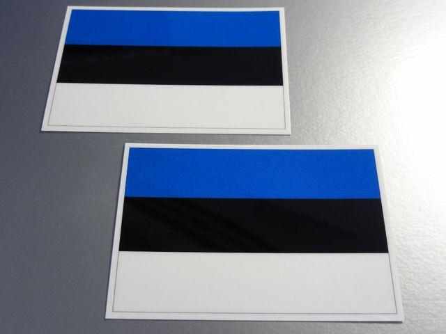 ■エストニア国旗ステッカー2枚セット即買■シール < 自動車/バイク ■エストニア国旗ステッカー2枚セット即買■シール < 自動車/バイク