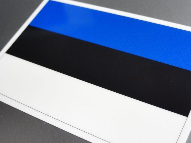 ■エストニア国旗ステッカー2枚セット即買■シール < 自動車/バイク ■エストニア国旗ステッカー2枚セット即買■シール < 自動車/バイク