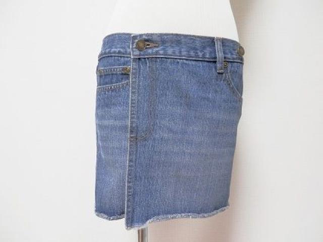 デニム巻きスカートミニ丈2WAY綺麗なブルージーンズ < ブランド デニム巻きスカートミニ丈2WAY綺麗なブルージーンズ < ブランドの