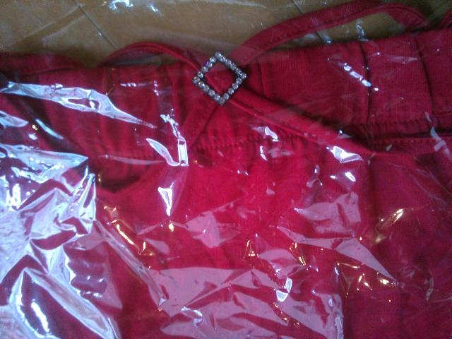 ★超カワ★ストン付クロスキャミ★RD★ < 女性ファッション  ★超カワ★ストン付クロスキャミ★RD★ < 女性ファッションの