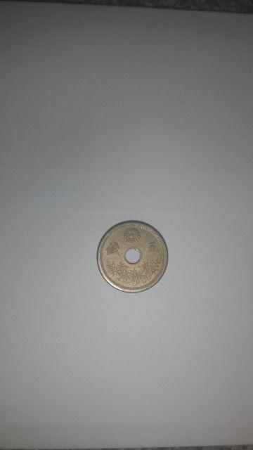 ◆小型/5銭/白銅貨/大正10年/1921年/並品/ < ホビー  ◆小型/5銭/白銅貨/大正10年/1921年/並品/  < ホビーの