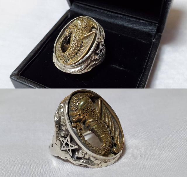 正規限定 hyde アレックスストリーター ロストドラゴンリング 14号 ブロンズSV 付属有 ゴシック 指輪 男女兼用 < 男性アクセサリー/時計  正規限定 hyde アレックスストリーター ロストドラゴンリング 14号 ブロンズSV 付属有 ゴシック 指輪 男女兼用 < 男性アクセサリー/時計の