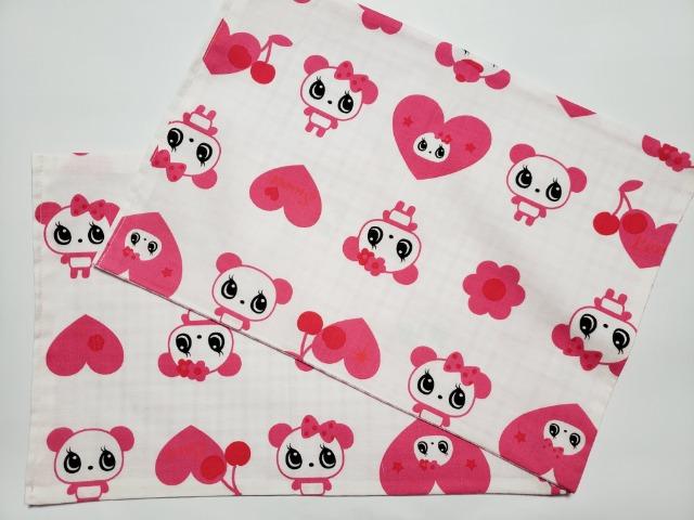 41ラ 【本日限定】ランチョンマット 2枚set 可愛いハート パンダ柄(*^^*)ハンドメイド 1点 < インテリア/ライフ 41ラ 【本日限定】ランチョンマット 2枚set 可愛いハート パンダ柄(*^^*)ハンドメイド 1点 < インテリア/ライフの