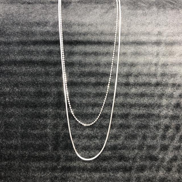 即決 ネックレスチェーン 2連 < 女性アクセサリー/時計  即決 ネックレスチェーン 2連  < 女性アクセサリー/時計の
