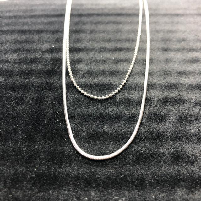 即決 ネックレスチェーン 2連 < 女性アクセサリー/時計  即決 ネックレスチェーン 2連 < 女性アクセサリー/時計の