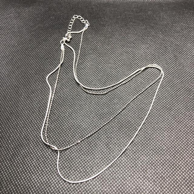 即決 ネックレスチェーン 2連 < 女性アクセサリー/時計  即決 ネックレスチェーン 2連 < 女性アクセサリー/時計の