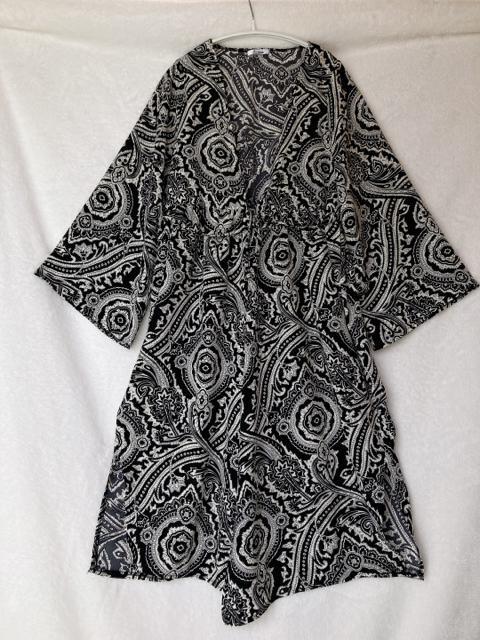 Suneue ボタニカル バンダナ柄 ロング ガウン はおり トップス M 羽織 N2m < 女性ファッション  Suneue ボタニカル バンダナ柄 ロング ガウン はおり トップス M 羽織 N2m  < 女性ファッションの