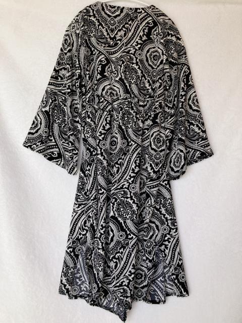 Suneue ボタニカル バンダナ柄 ロング ガウン はおり トップス M 羽織 N2m < 女性ファッション  Suneue ボタニカル バンダナ柄 ロング ガウン はおり トップス M 羽織 N2m < 女性ファッションの