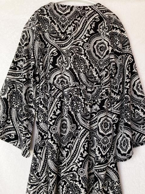 Suneue ボタニカル バンダナ柄 ロング ガウン はおり トップス M 羽織 N2m < 女性ファッション  Suneue ボタニカル バンダナ柄 ロング ガウン はおり トップス M 羽織 N2m < 女性ファッションの