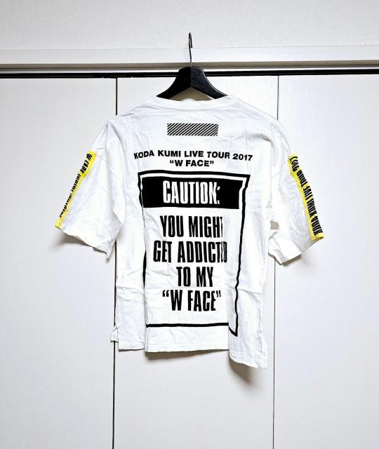 (12) 倖田來未 2017 LIVE TOUR W FACE トゥイーティー Tシャツ 白 S < タレントグッズ  (12) 倖田來未 2017 LIVE TOUR W FACE トゥイーティー Tシャツ 白 S < タレントグッズの