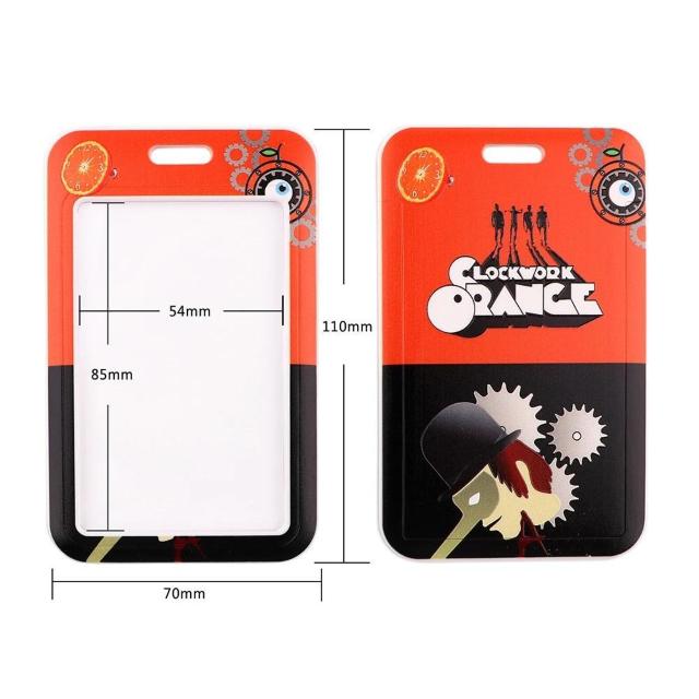 新品 時計じかけのオレンジ IDカードホルダーケース付ネックストラップ < 男性ファッション  新品 時計じかけのオレンジ IDカードホルダーケース付ネックストラップ < 男性ファッションの