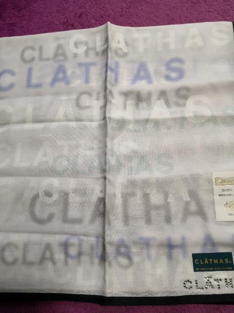 レア 新品 CLATHAS クレイサス 大判 ハンカチ ロゴ < ブランド  レア 新品 CLATHAS クレイサス 大判 ハンカチ ロゴ < ブランドの