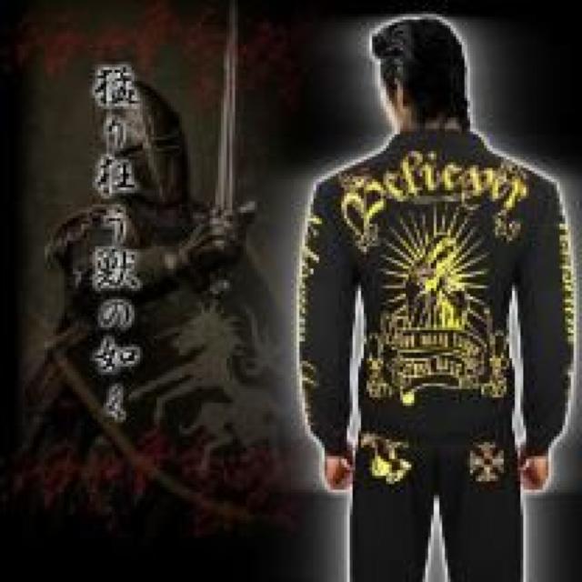 悪羅悪羅.オラオラ♪マリア&太陽ゴールド箔ジャケット < 男性ファッション 悪羅悪羅.オラオラ♪マリア&太陽ゴールド箔ジャケット < 男性ファッションの