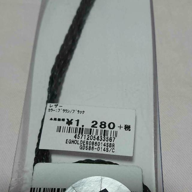 Sサイズ ブラウンレザー製電子タバコケース ストラップ付き 新品 < 男性ファッション  Sサイズ ブラウンレザー製電子タバコケース ストラップ付き 新品 < 男性ファッションの