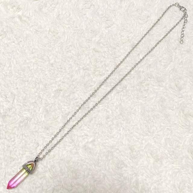 【新品】グラデクリスタルネックレス/ライムピンク < ブランド  【新品】グラデクリスタルネックレス/ライムピンク < ブランドの