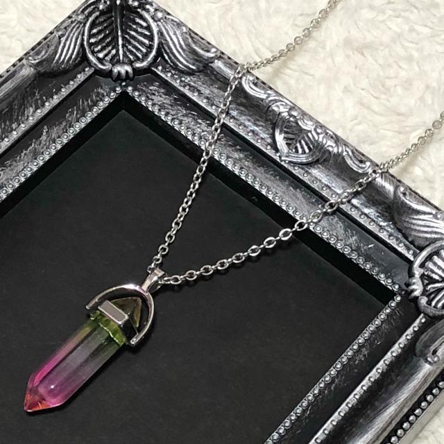 【新品】グラデクリスタルネックレス/ライムピンク < ブランド  【新品】グラデクリスタルネックレス/ライムピンク < ブランドの