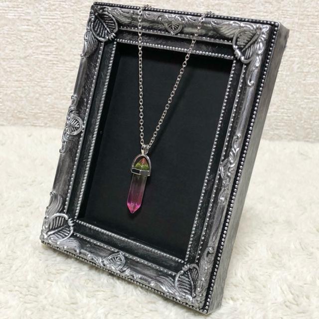 【新品】グラデクリスタルネックレス/ライムピンク < ブランド  【新品】グラデクリスタルネックレス/ライムピンク < ブランドの