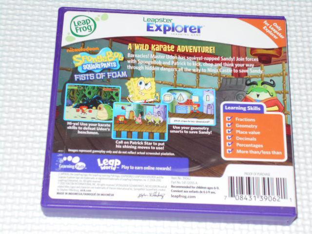 Leapster Explorer SPONGEBOB SQUAREPANTS  Q[{/\tg 