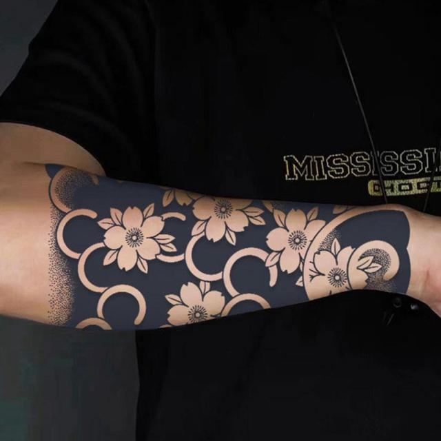 WB03 TATOOシール タトゥーシール リアル和柄ブラック 和彫り入れ墨シール  イベントや動画撮影に リアルな刺青シール < 男性アクセサリー/時計  WB03 TATOOシール タトゥーシール リアル和柄ブラック 和彫り入れ墨シール  イベントや動画撮影に リアルな刺青シール < 男性アクセサリー/時計の