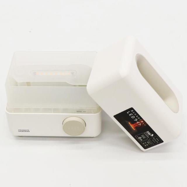 PRISMATE ミストディフューザー アロマ&LEDライト ホワイト コンパクト ミニ PR-HF071-WH < 家電/AV PRISMATE ミストディフューザー アロマ&LEDライト ホワイト コンパクト ミニ PR-HF071-WH < 家電/AVの