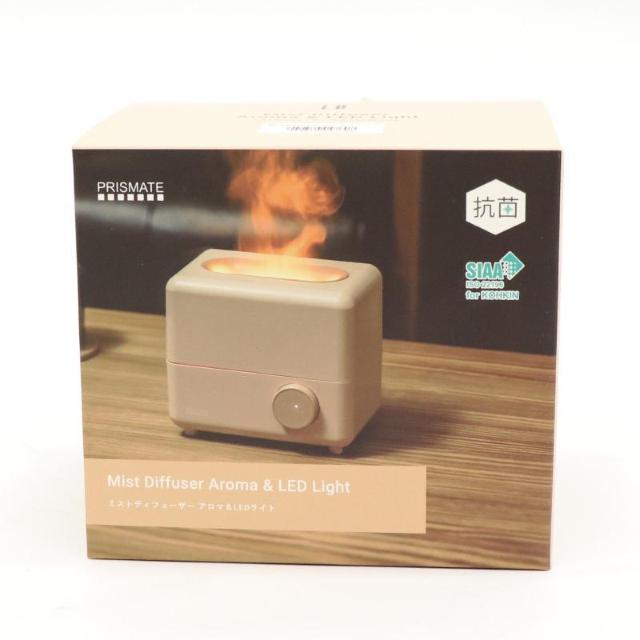 PRISMATE ミストディフューザー アロマ&LEDライト ホワイト コンパクト ミニ PR-HF071-WH < 家電/AV PRISMATE ミストディフューザー アロマ&LEDライト ホワイト コンパクト ミニ PR-HF071-WH < 家電/AVの