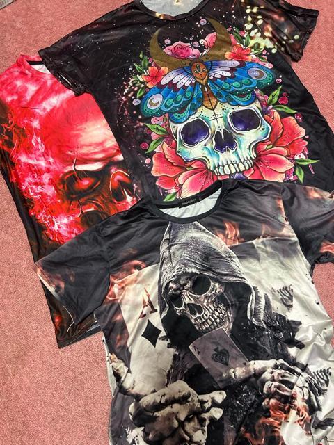 大きいサイズ  スカルデザイン 3XL Tシャツ3着セット < 男性ファッション  大きいサイズ  スカルデザイン 3XL Tシャツ3着セット  < 男性ファッションの