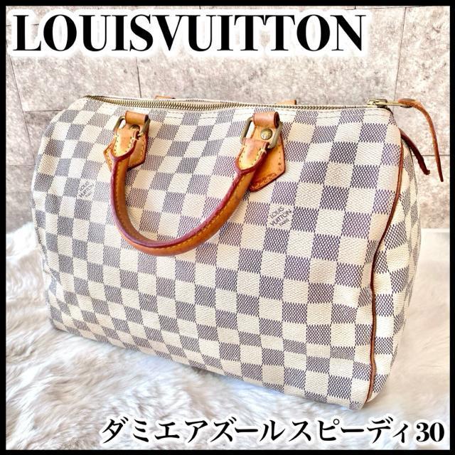 LOUIS VUITTON ダミエ アズール スピーディ30 ハンドバッグ White ルイ・ヴィトン ボストンバッグ < ブランド LOUIS VUITTON ダミエ アズール スピーディ30 ハンドバッグ White ルイ・ヴィトン ボストンバッグ < ブランドの