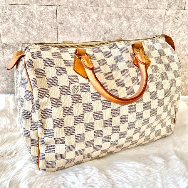 LOUIS VUITTON ダミエ アズール スピーディ30 ハンドバッグ White ルイ・ヴィトン ボストンバッグ < ブランド LOUIS VUITTON ダミエ アズール スピーディ30 ハンドバッグ White ルイ・ヴィトン ボストンバッグ < ブランドの