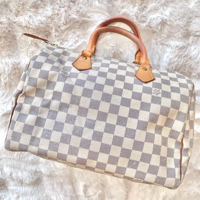 LOUIS VUITTON ダミエ アズール スピーディ30 ハンドバッグ White ルイ・ヴィトン ボストンバッグ < ブランド LOUIS VUITTON ダミエ アズール スピーディ30 ハンドバッグ White ルイ・ヴィトン ボストンバッグ < ブランドの