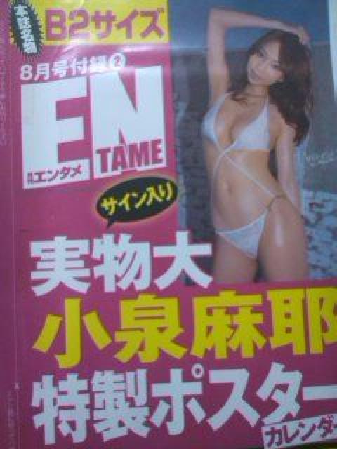 送料込み・小泉麻那・雑誌付録の未開封のポスター < タレントグッズ  送料込み・小泉麻那・雑誌付録の未開封のポスター  < タレントグッズの