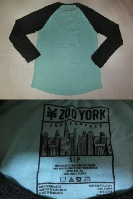 アメカジ【ZOOYORK】 ロゴプリント ロングブT US S < 男性ファッション  アメカジ【ZOOYORK】 ロゴプリント ロングブT US S < 男性ファッションの