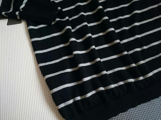 ユニクロ☆薄手ニットワンピース★細ボーダー☆ブラック×ベージュ★美品☆ < ブランド ユニクロ☆薄手ニットワンピース★細ボーダー☆ブラック×ベージュ★美品☆ < ブランドの