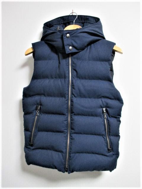 ☆EDIFICE エディフィス ウール ダウンベスト/メンズ/44(S)☆ネイビー < ブランド ☆EDIFICE エディフィス ウール ダウンベスト/メンズ/44(S)☆ネイビー < ブランドの