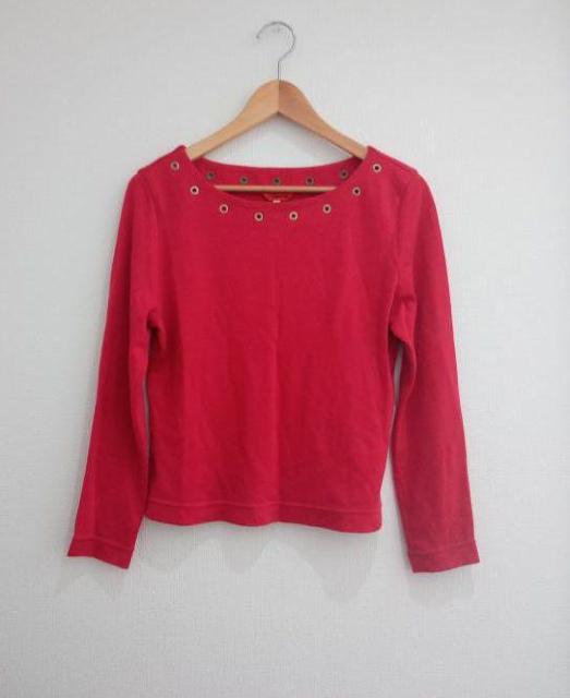 レナウン◆赤 レッド カットソー アクリル毛混紡素材 < 女性ファッション  レナウン◆赤 レッド カットソー アクリル毛混紡素材  < 女性ファッションの