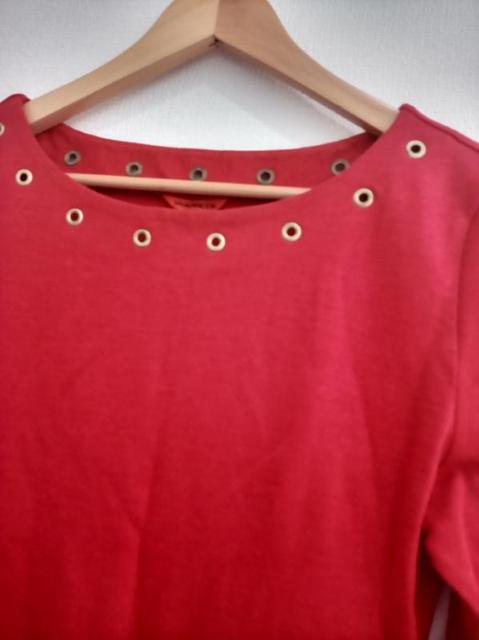 レナウン◆赤 レッド カットソー アクリル毛混紡素材 < 女性ファッション  レナウン◆赤 レッド カットソー アクリル毛混紡素材 < 女性ファッションの